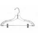 Clear Combination Hanger w/ Clips