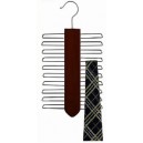 Specialty Vertical Tie Hanger - Walnut & Chrome