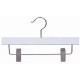 White 10" Children's Skirt/Pant Hanger