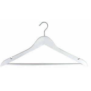 White Suit Hanger w/ Bar