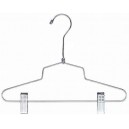 Metal Combination Hanger w/ Clips - 12" (No Loop)
