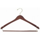 Contoured Suit Hanger w/ Locking Bar