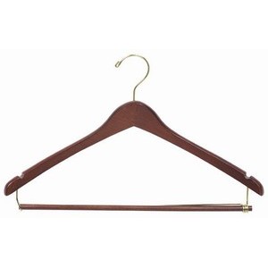 Contoured Suit Hanger w/ Locking Bar